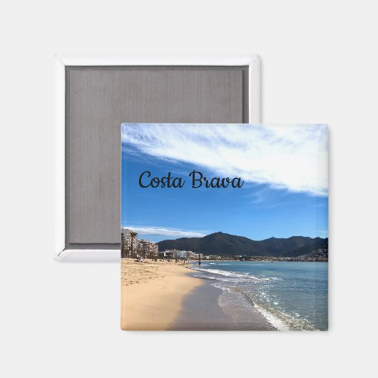 Costa Brava, Spanien - Beach Foto Magnet (Vorderseite/Rückseite)