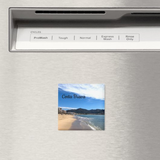 Costa Brava, Spanien - Beach Foto Magnet (In Situ (Geschirrspüler))