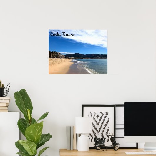 Costa Brava, Spanien - Beach Foto Poster (Heimbüro)