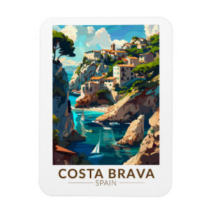 Costa Brava Spanien Katalonien Vintage Magnet