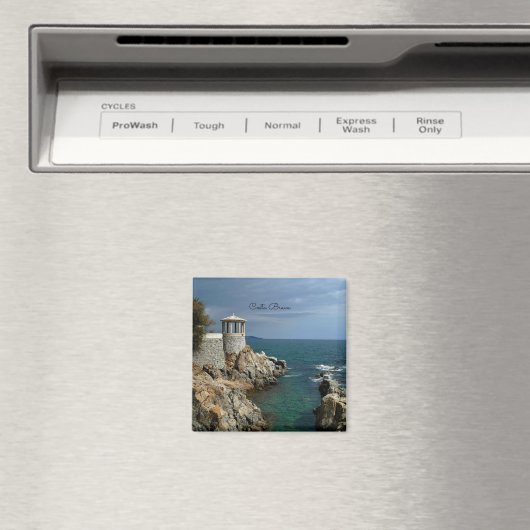 Costa Brava, Spanien landschaftliches Foto Magnet (In Situ (Geschirrspüler))