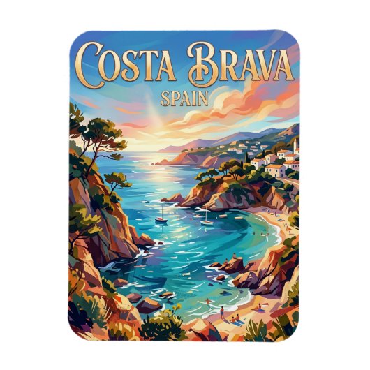 Costa Brava Spanien Magnet (Vertikal)