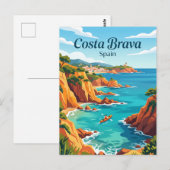Costa Brava Spanien Postkarte (Vorne/Hinten)