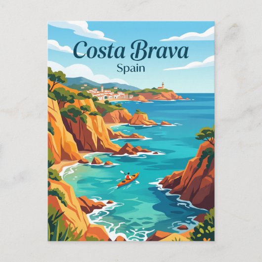 Costa Brava Spanien Postkarte (Vorderseite)