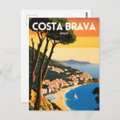 Costa Brava Spanien Postkarte (Vorne/Hinten)