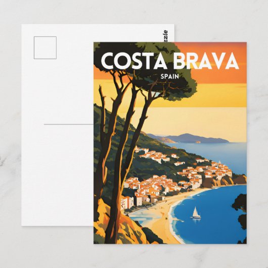 Costa Brava Spanien Postkarte (Vorne/Hinten)
