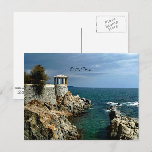 Costa Brava, Spanien Postkarte (Vorne/Hinten)