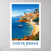 Costa Brava Spanien Reisedrucke Poster (Vorne)