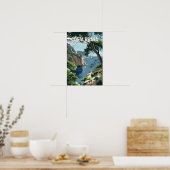 Costa Brava Spanien Reisen Kunst Vintag Poster (Küche)