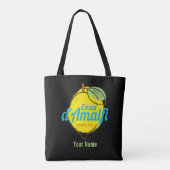 Costa d'Amalfi Lemon Italien Vintag Amalfi Küste Tasche (Rückseite)