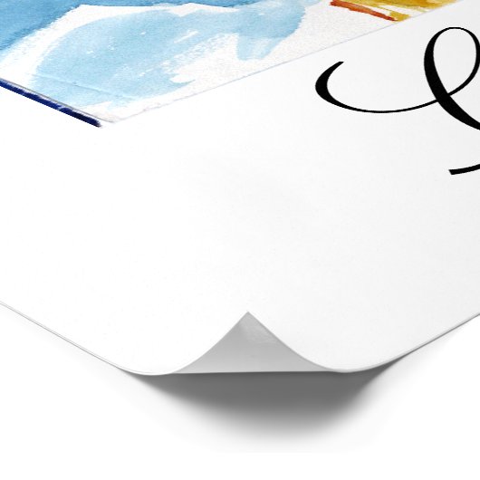 Costa del Sol II Poster (Ecke)