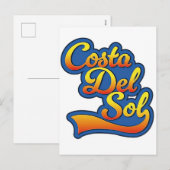 Costa Del Sol Logo Feiertagspostkarte (Vorne/Hinten)