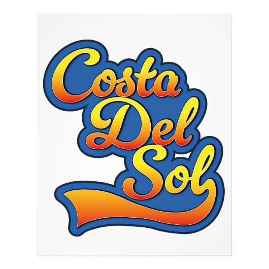 Costa Del Sol Logo Fotodruck (Vorne)