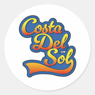 Costa Del Sol Logo Runder Aufkleber