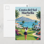 Costa del Sol Marbella Spanien Postkarte (Vorne/Hinten)