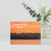 Costa del Sol, Spanien Postkarte (Stehend Vorderseite)
