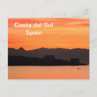 Costa del Sol, Spanien Postkarte