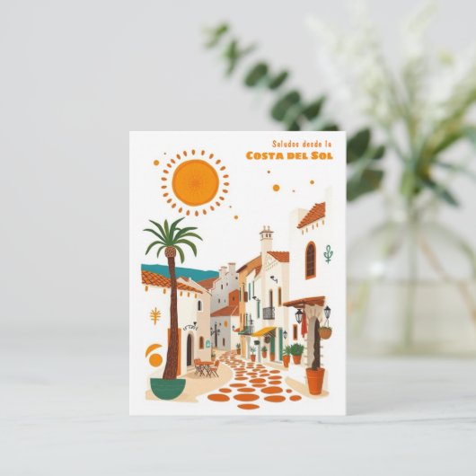 Costa del Sol Spanien Urlaub Mitteldalmatien Postk Postkarte (Stehend Vorderseite)
