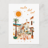 Costa del Sol Spanien Urlaub Mittelmeer  Postkarte (Vorderseite)