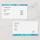 Costa Maya Blues Logo Std. Personalisiert Visitenkarte (Vorne/Hinten)