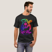 Costa Maya Mexico Tie Dye Sea Turtle Hibiscus Beac T-Shirt (Vorne ganz)