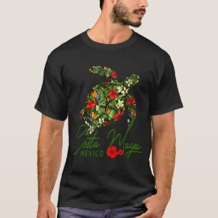 Costa Maya Mexiko Meeresschildkröte Tropischer Hib T-Shirt