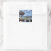 Costa Maya, Mexiko Quadratischer Aufkleber (Tasche)