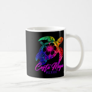 Costa Maya Mexiko Tie Dye Meeresschildkröte Hibisk Kaffeetasse