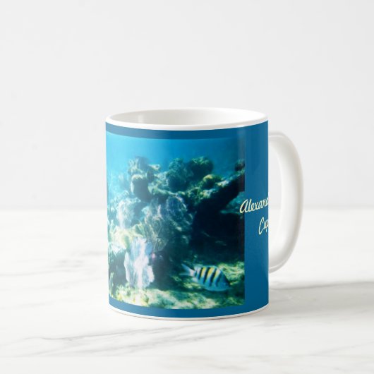 Costa-Maya-Riff-personalisierte Tasse (VorderseiteRechts)