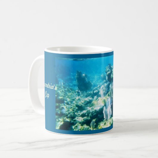 Costa-Maya-Riff-personalisierte Tasse (Vorderseite Links)