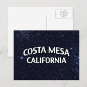 Costa Mesa California Postkarte (Vorne/Hinten)