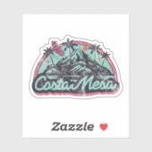 Costa Mesa, Kalifornien Aufkleber (Blatt)