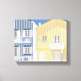 Costa Nova Beach Houses #2 Leinwanddruck