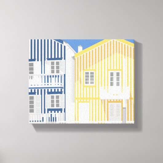 Costa Nova Beach Houses #2 Leinwanddruck (Vorderseite)