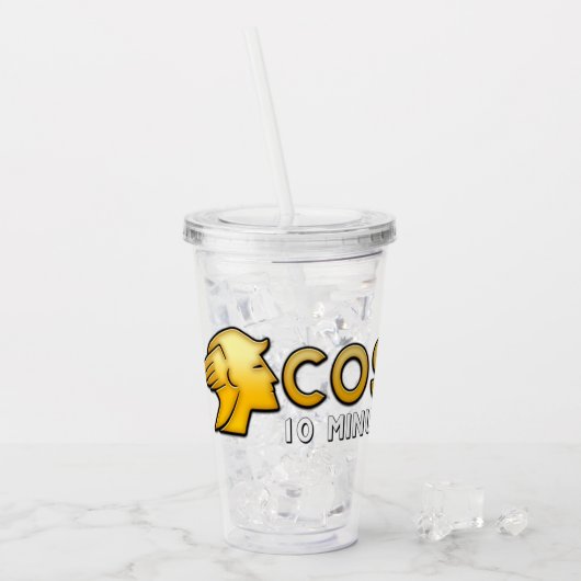 Costa Oil Corporate Gift Tumbler Acryltrinkbecher (Vorderseite Ice)