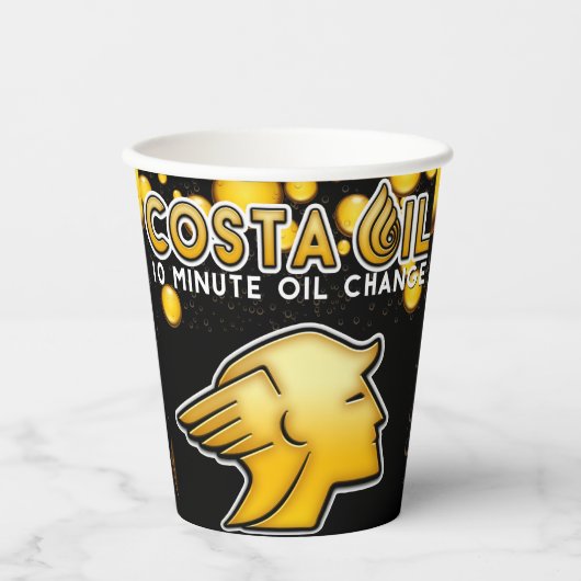 Costa Oil Paper Cups Pappbecher (Vorderseite)