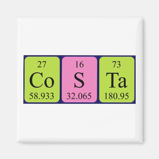 Costa Peripherischer Name-Magnet Magnet (Vorne)