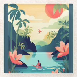 COSTA RICA #1 GLASUNTERSETZER