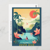 COSTA RICA #1 POSTKARTE (Vorne/Hinten)