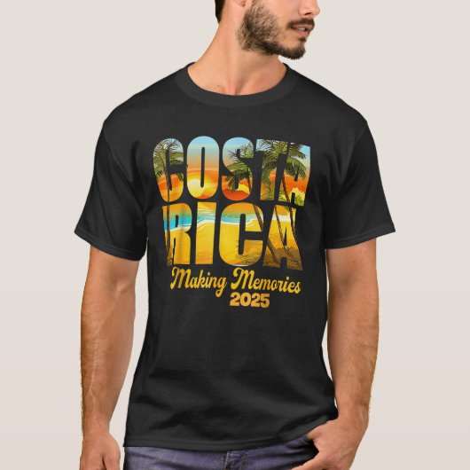 Costa Rica 2025 Making Memories Matching Family Va T-Shirt (Vorderseite)