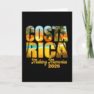 Costa Rica 2026 Erinnerungen Schaffen Passende Fam Karte