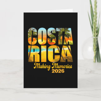 Costa Rica 2026 Erinnerungen Schaffen Passende Fam Karte