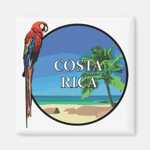 Costa Rica - 2 Zoll-quadratischer Magnet
