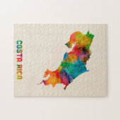 Costa Rica-Aquarell-Karte Puzzle (Horizontal)