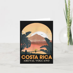 Costa Rica Arenal Vulkan Reisen Strand Sommer Vaca Karte