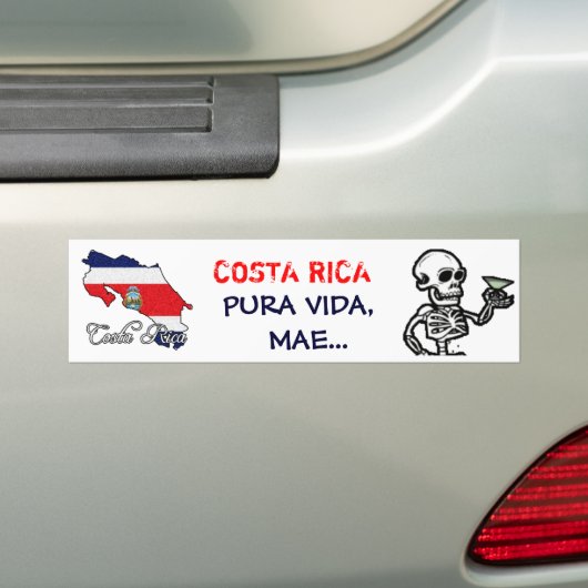 Costa Rica Autoaufkleber - besonders angefertigt (Auf Auto)