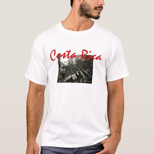 - Costa Rica- B/W Regen-Wald T-Shirt (Vorderseite)