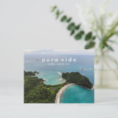 Costa Rica Beach Foto Urlaub Postkarte (Stehend Vorderseite)