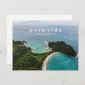 Costa Rica Beach Foto Urlaub Postkarte (Vorne/Hinten)