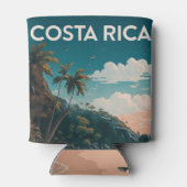 Costa Rica Beach Pura Vida Dosenkühler (Rückseite)